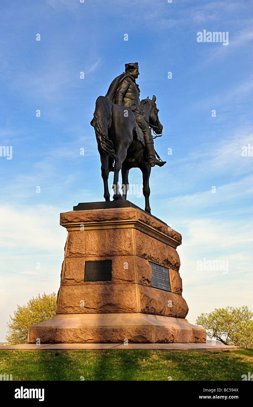 Generale anthony wayne memorial statua Valley Forge parco storico pennsylvania Foto Stock