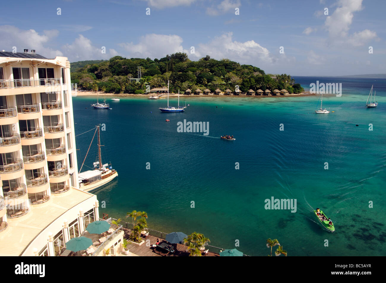 Port Vila vanuatu Foto Stock