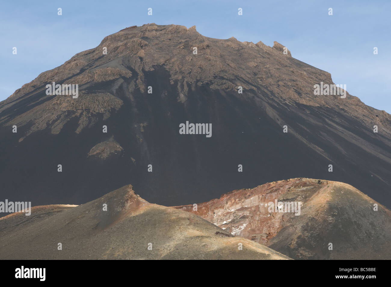 Vulcano su Fogo Cabo Verde in Africa Foto Stock