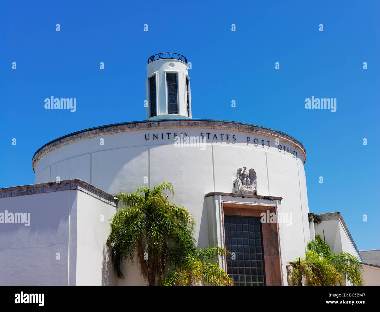 Stati Uniti Post Office edificio costruito in stile Art Deco di South Beach Miami Foto Stock