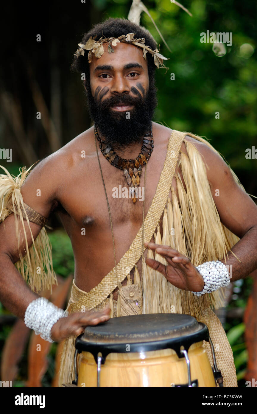 Ekasup villaggio culturale di port vila vanuatu Foto Stock