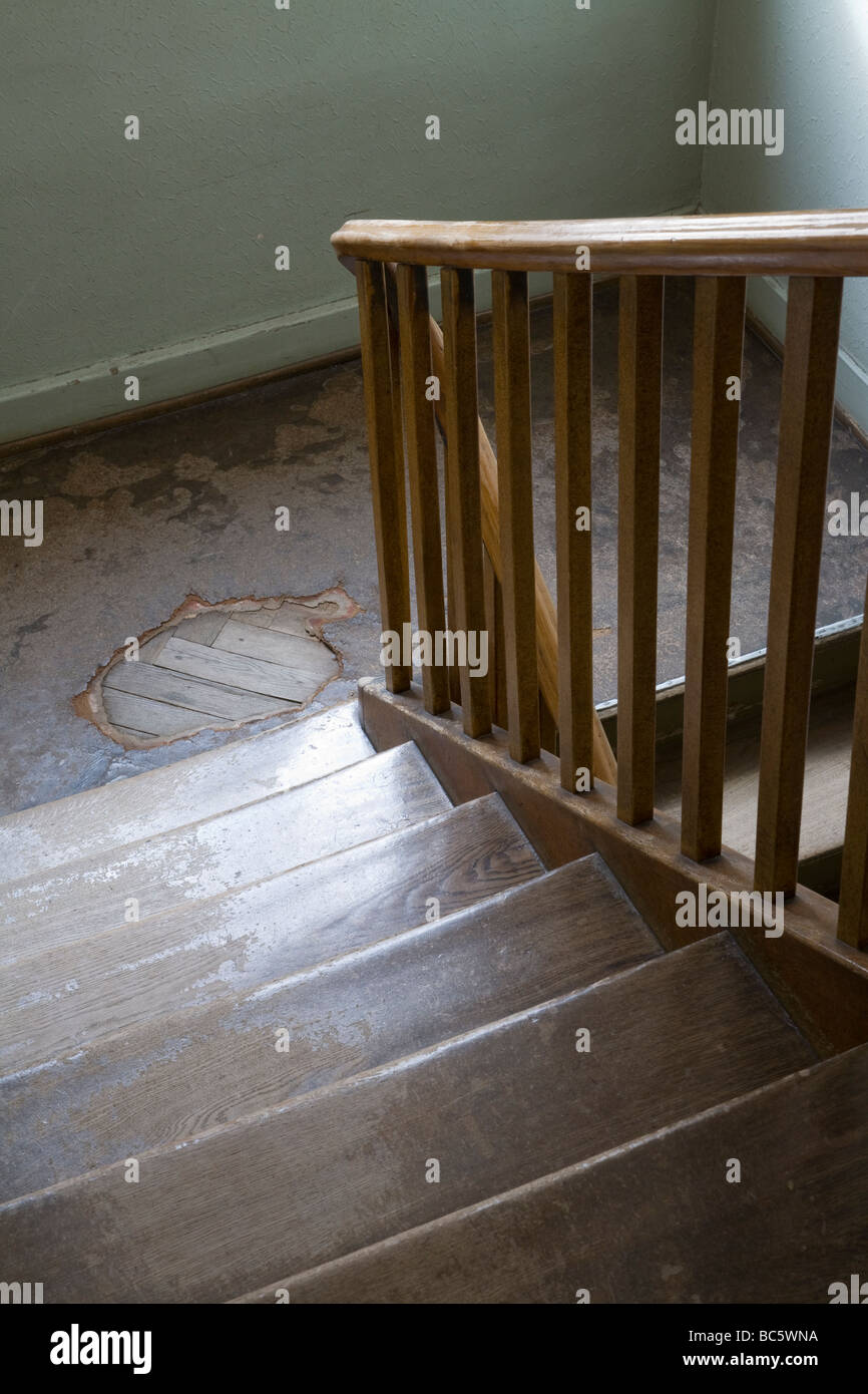 Scala deserta, vista in elevazione Foto Stock