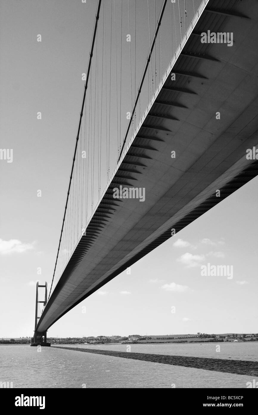Ponte Humber Hull East Yorkshire Inghilterra Foto Stock