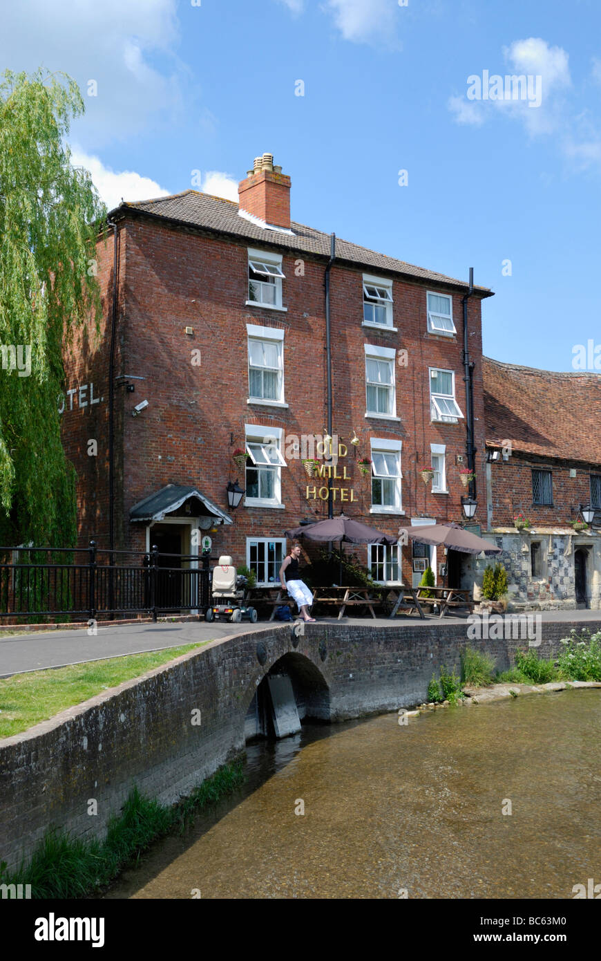 La Old Mill Hotel Salisbury Wiltshire, Inghilterra Foto Stock