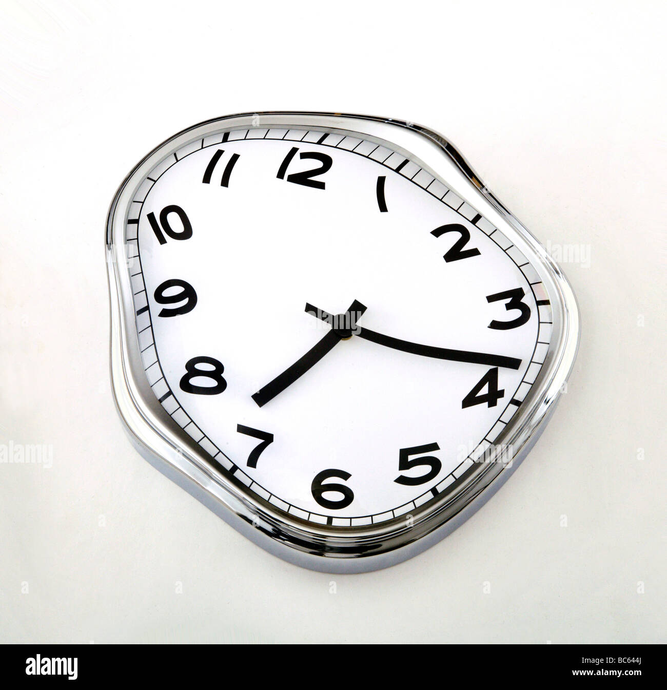 Orologio da parete, misura del tempo, close up Foto Stock