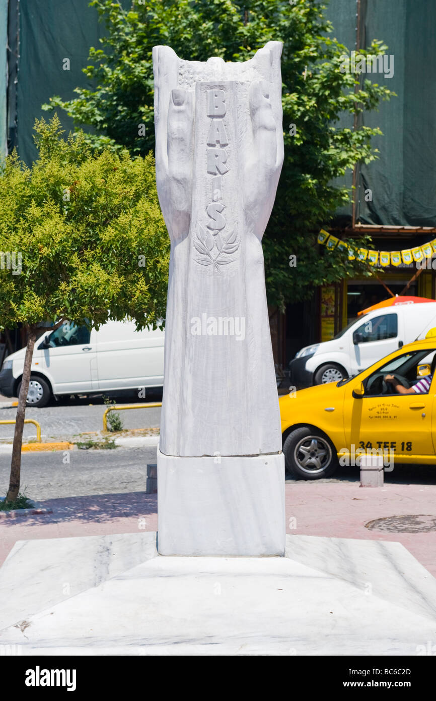 La Turchia , Istanbul , Peace Memorial dal Consiglio per ricordare adoratori assassinato attacchi terroristici sul sabbath 6.09.86 & 15.11.03 Foto Stock