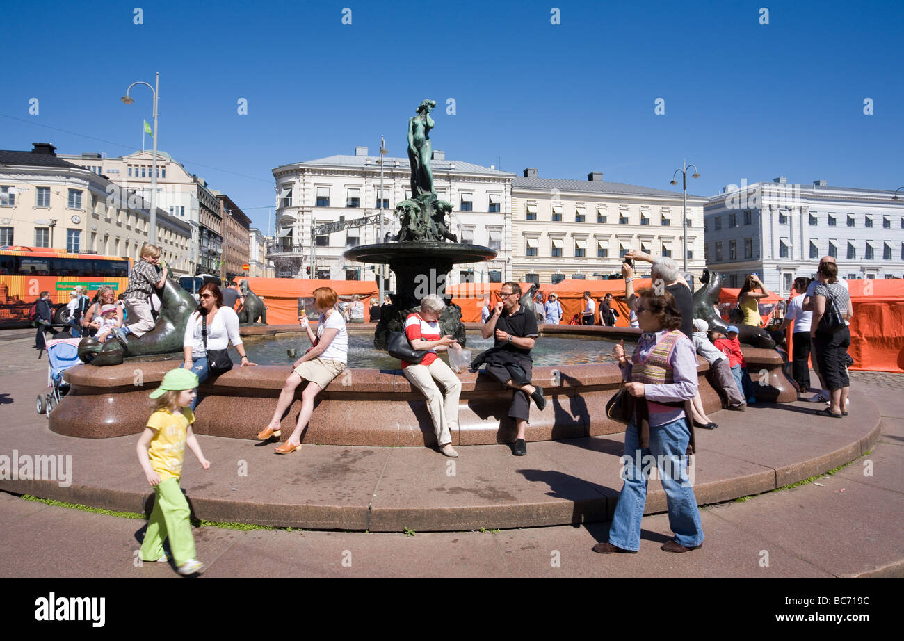 Havis Amanda statua Helsinki Finlandia Foto Stock