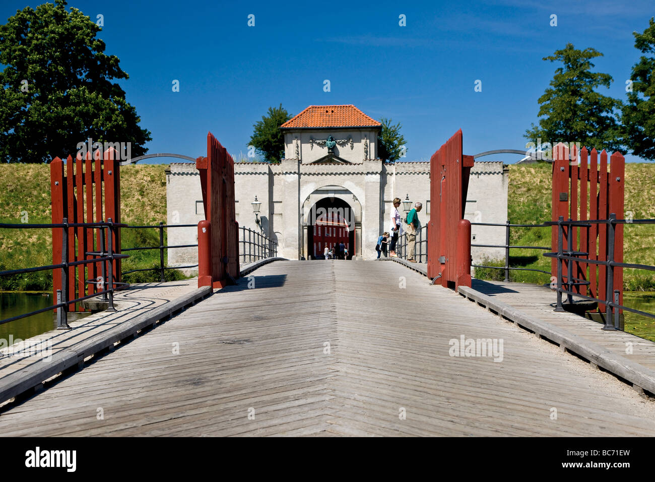 Il gate a Kastellet cittadella in Copenhagen Foto Stock