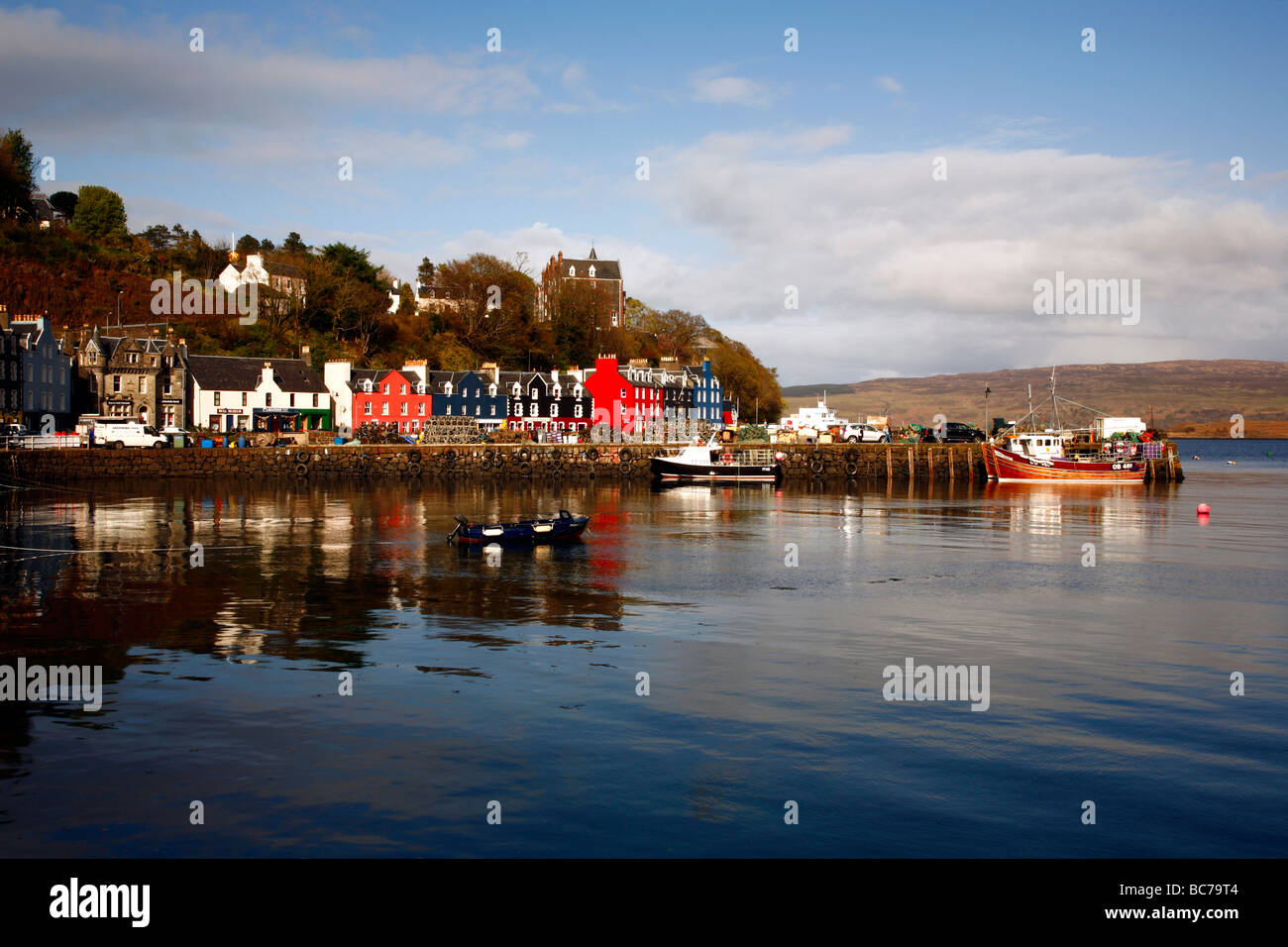 La città di Tobermory,Isle of Mull,Ebridi Interne,Highlands,Scozia,UK. Foto Stock