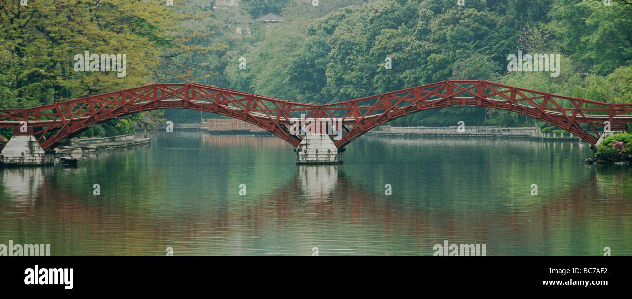Ponte pedonale Guilin Guangxi Cina Foto Stock