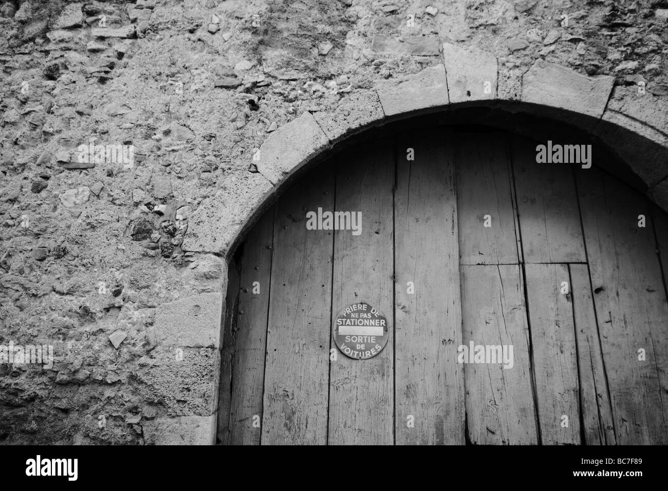 Francese Porta di Garage Foto Stock