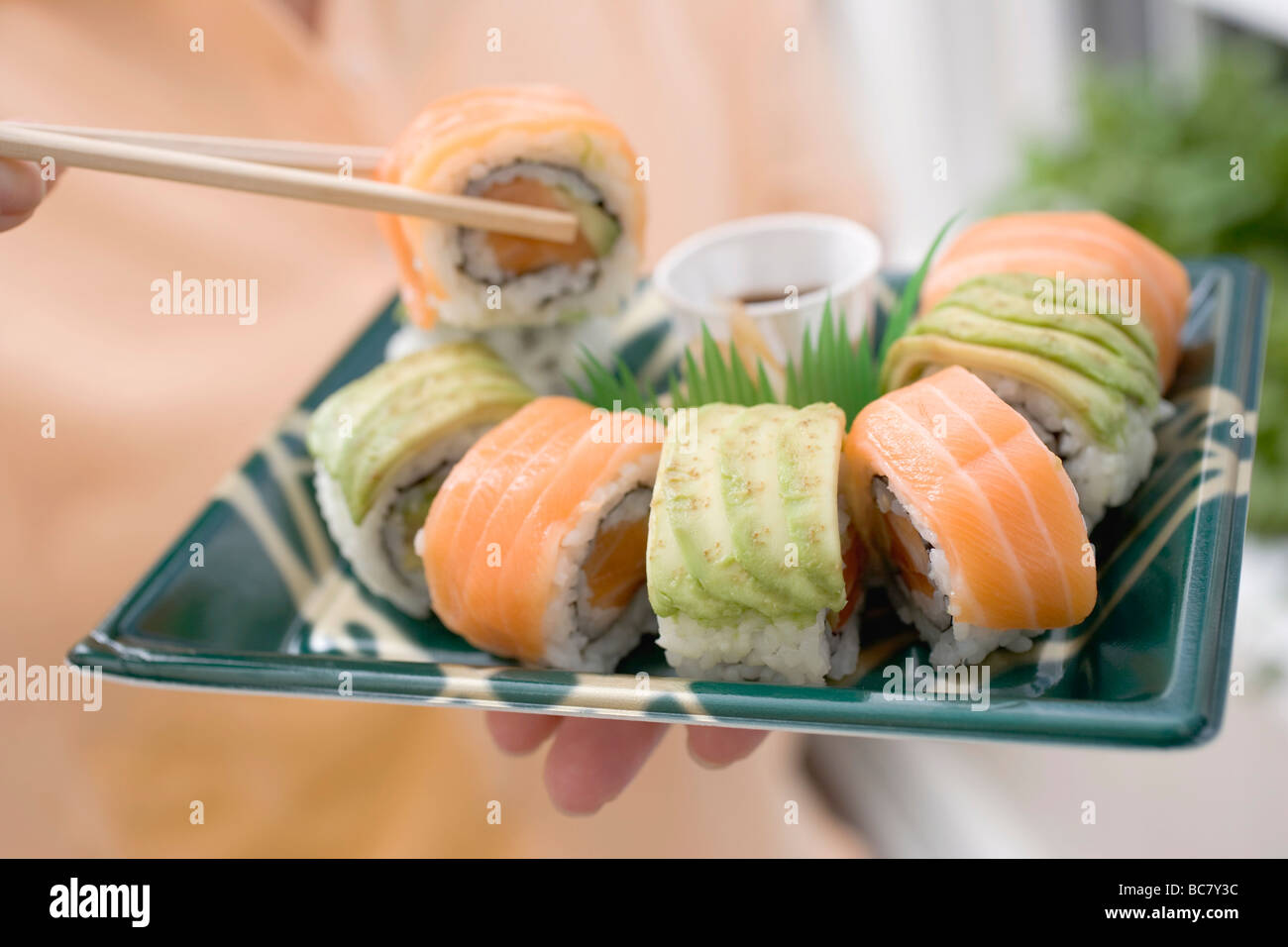 Piatto di sushi Foto stock - Alamy