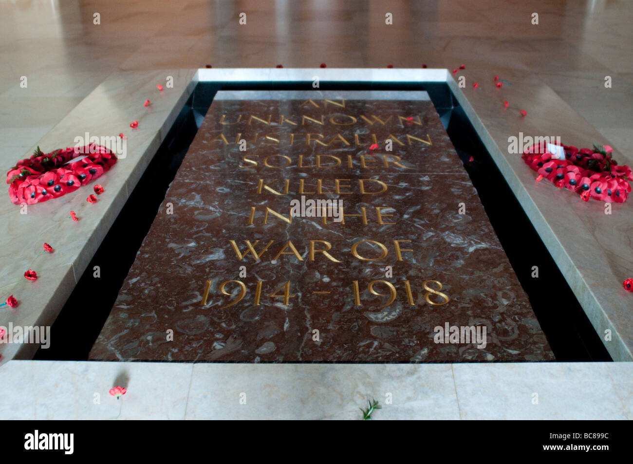 Australian War Memorial, Sala della memoria, Canberra, ACT, Australia Foto Stock