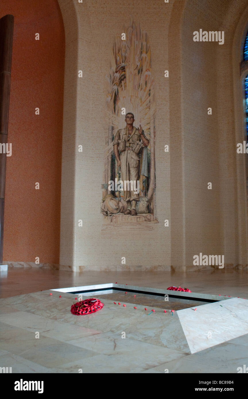 Australian War Memorial, Sala della memoria, Canberra, ACT, Australia Foto Stock