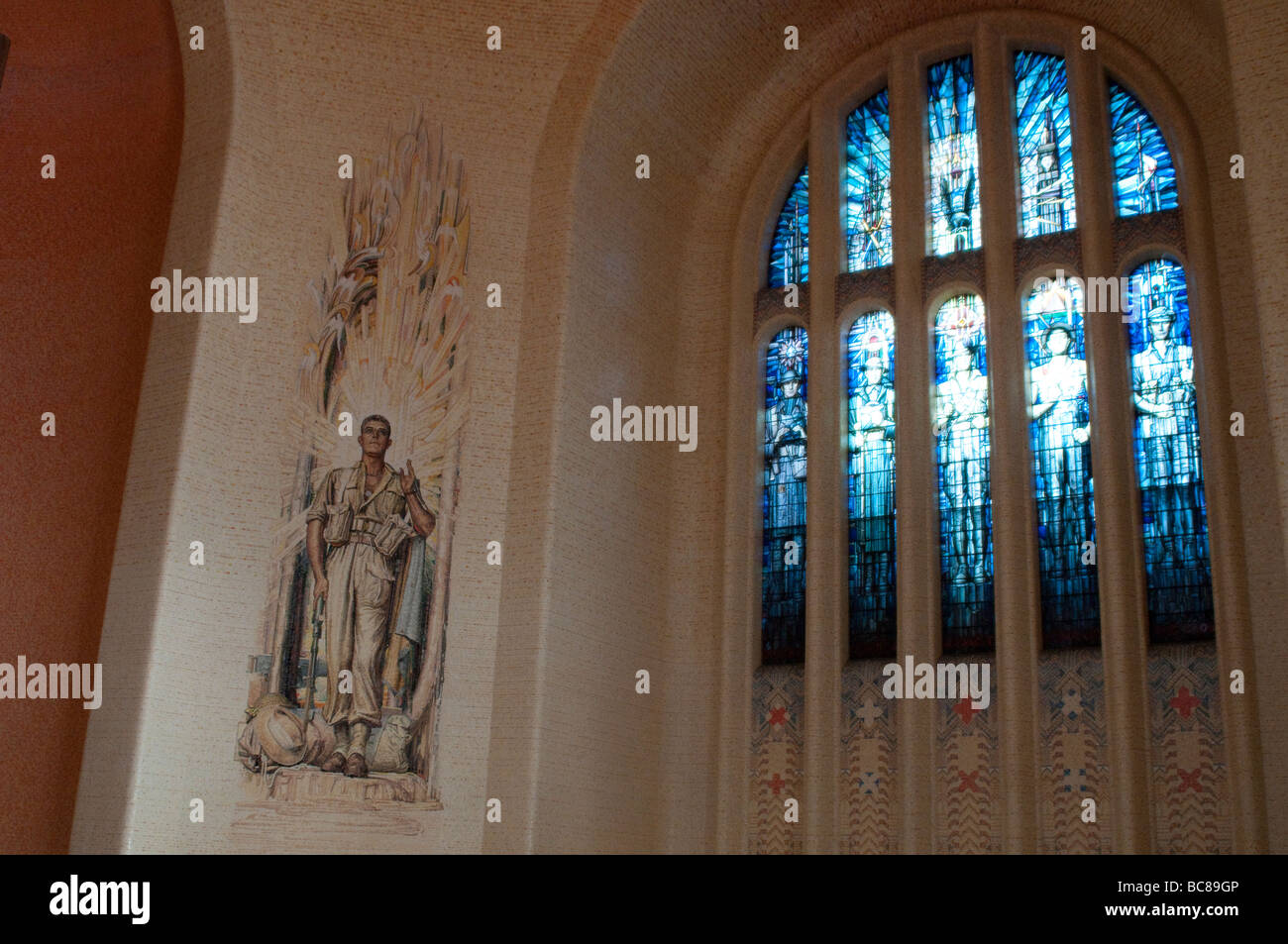 Australian War Memorial, Sala della memoria, Canberra, ACT, Australia Foto Stock
