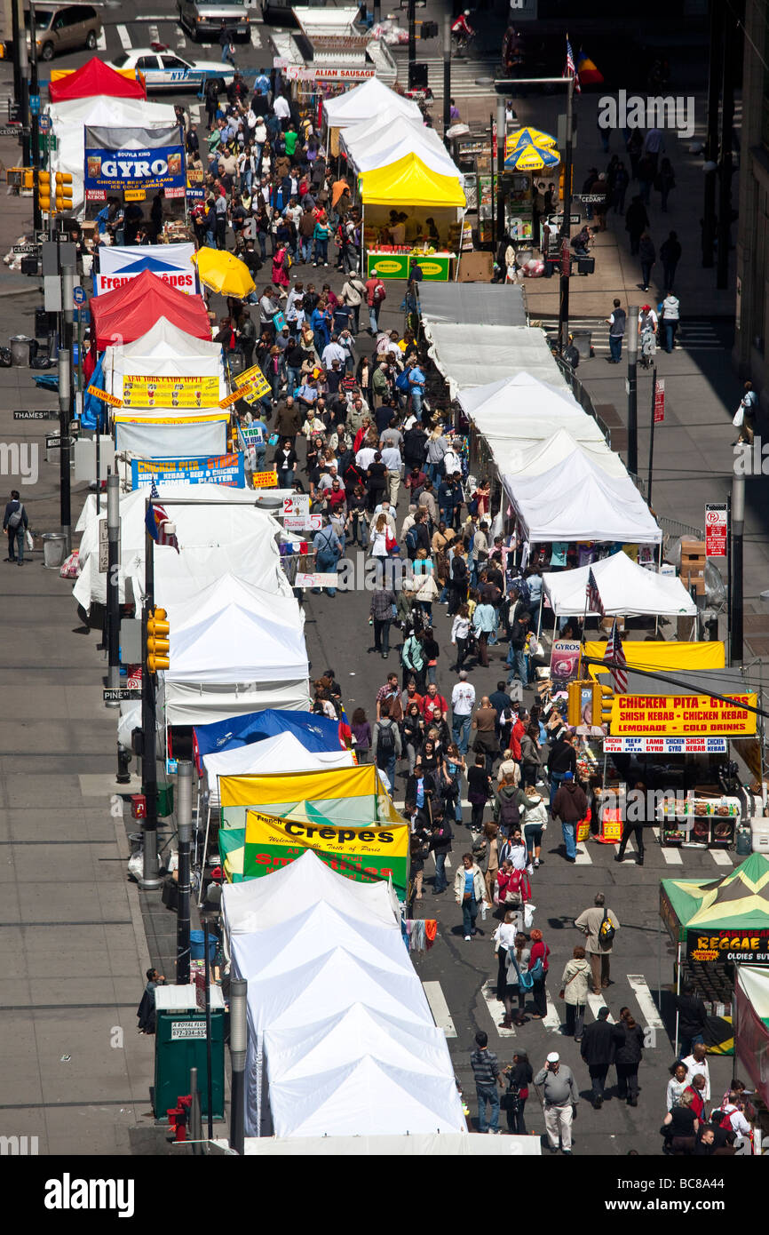 New York Street Fair nel centro di Manhattan a New York Foto Stock