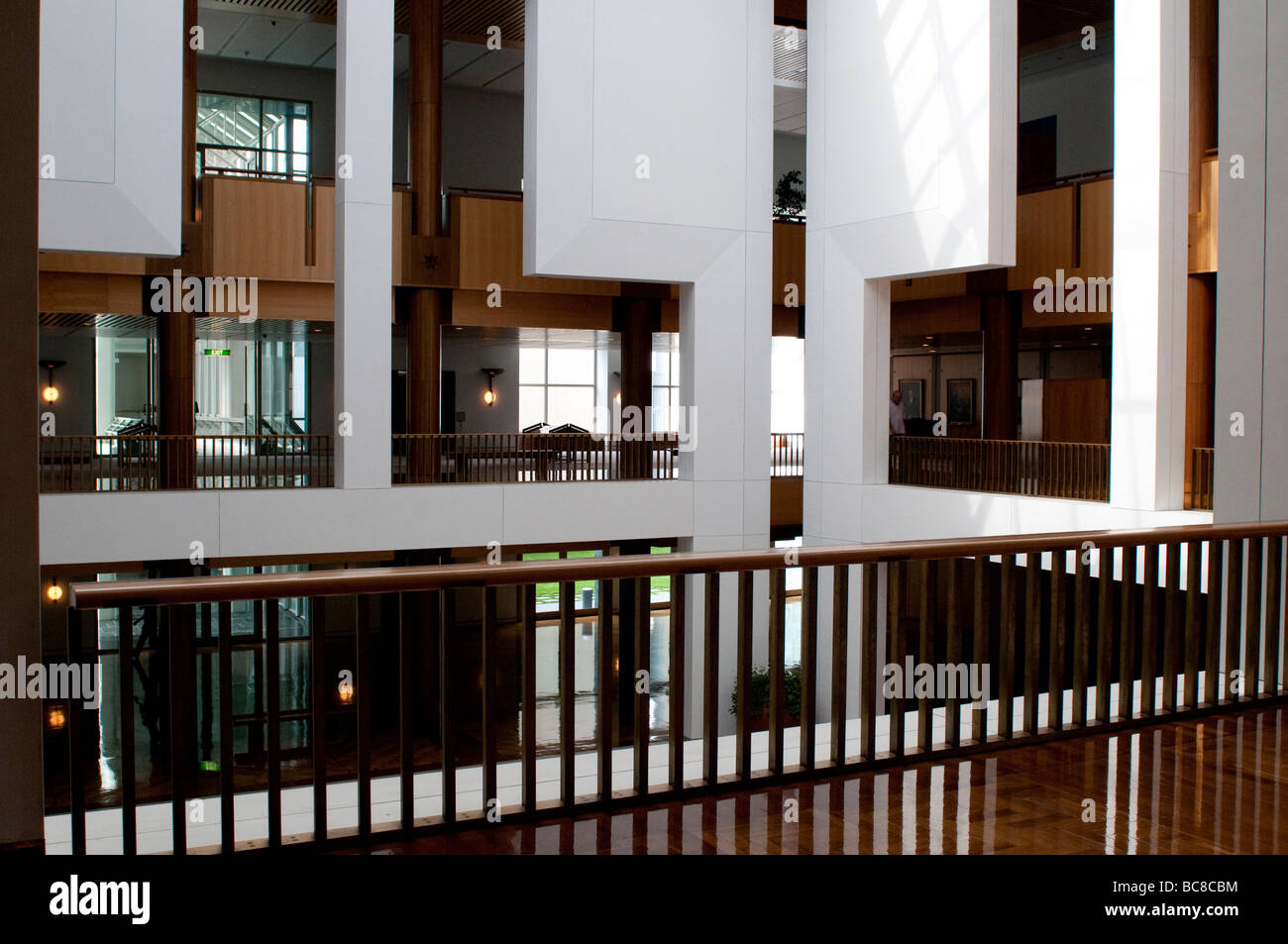 Interno del nuovo Parlamento, Canberra, ACT, Australia Foto Stock