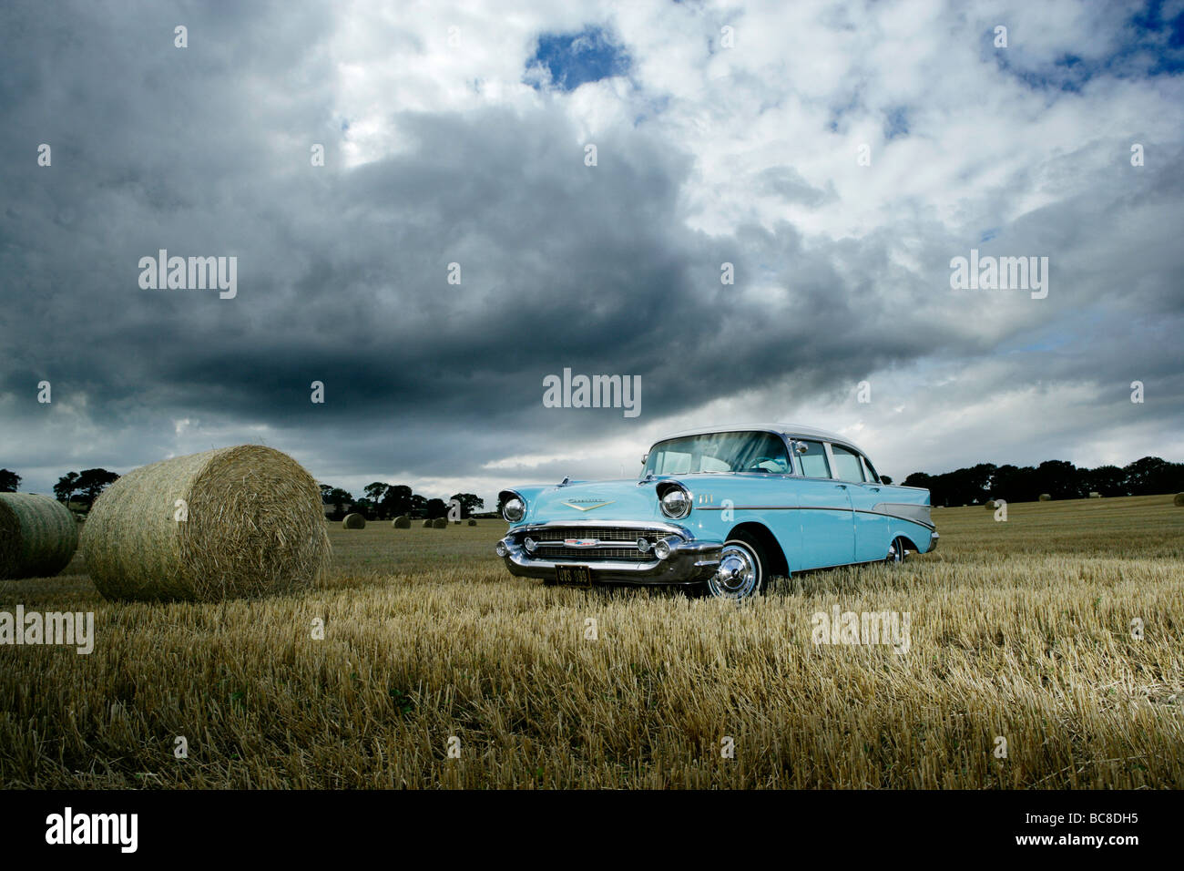 1957 CHEVROLET BEL AIR Foto Stock