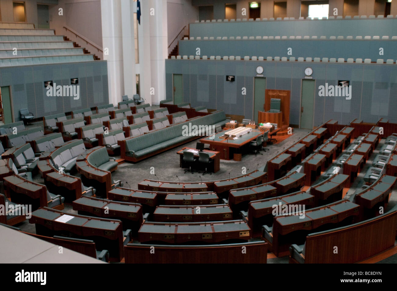 Nuova Casa del Parlamento, la Camera dei Rappresentanti, Canberra, ACT, Australia Foto Stock