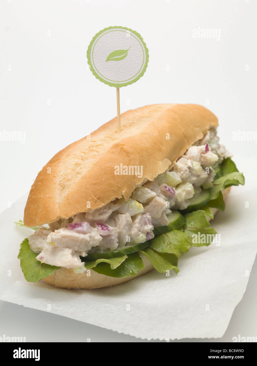 Insalata di pollo sandwich sub - Foto Stock