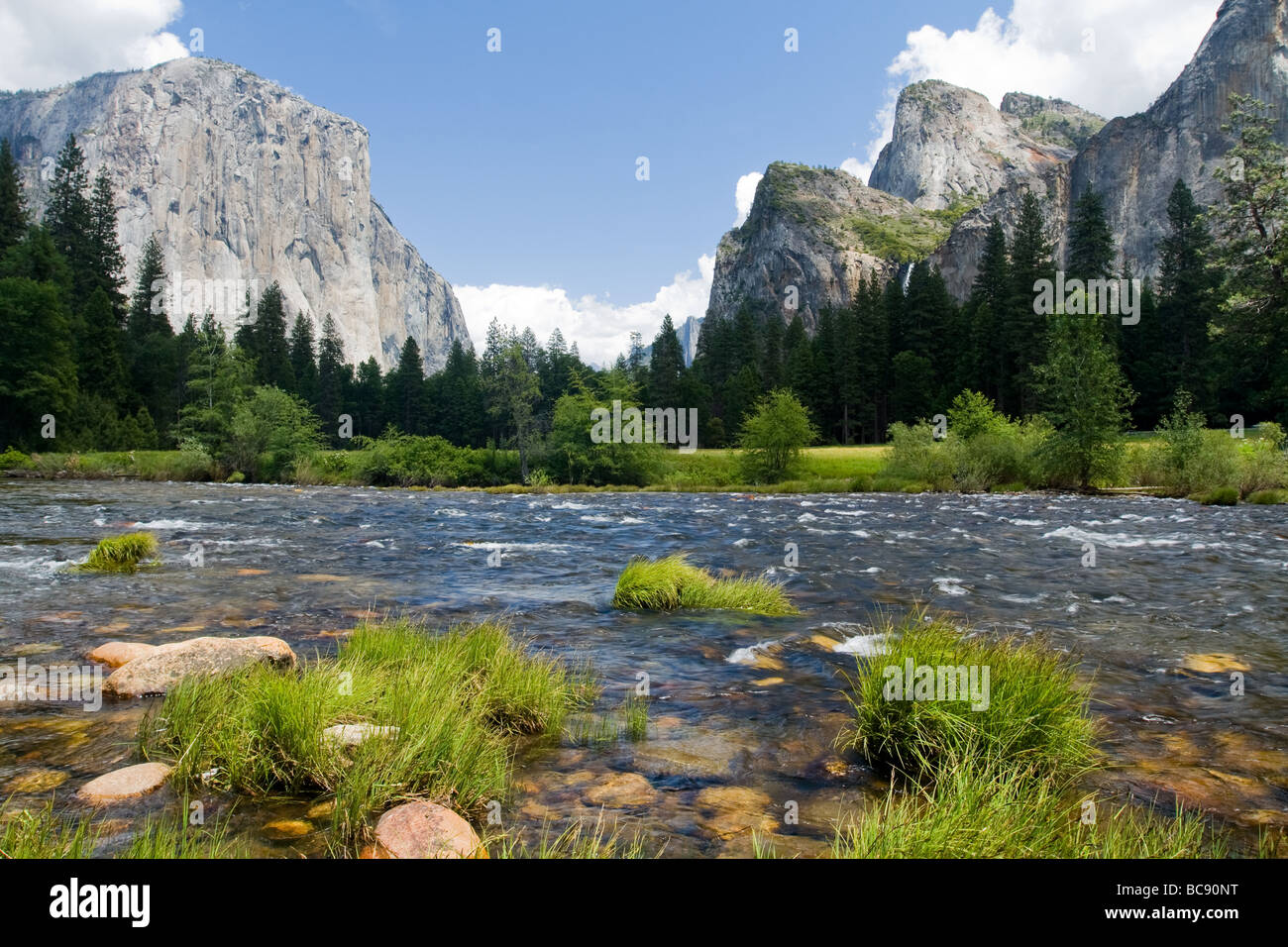 Il parco nazionale di Yosemite Valley, il Parco Nazionale Yosemite in California Foto Stock