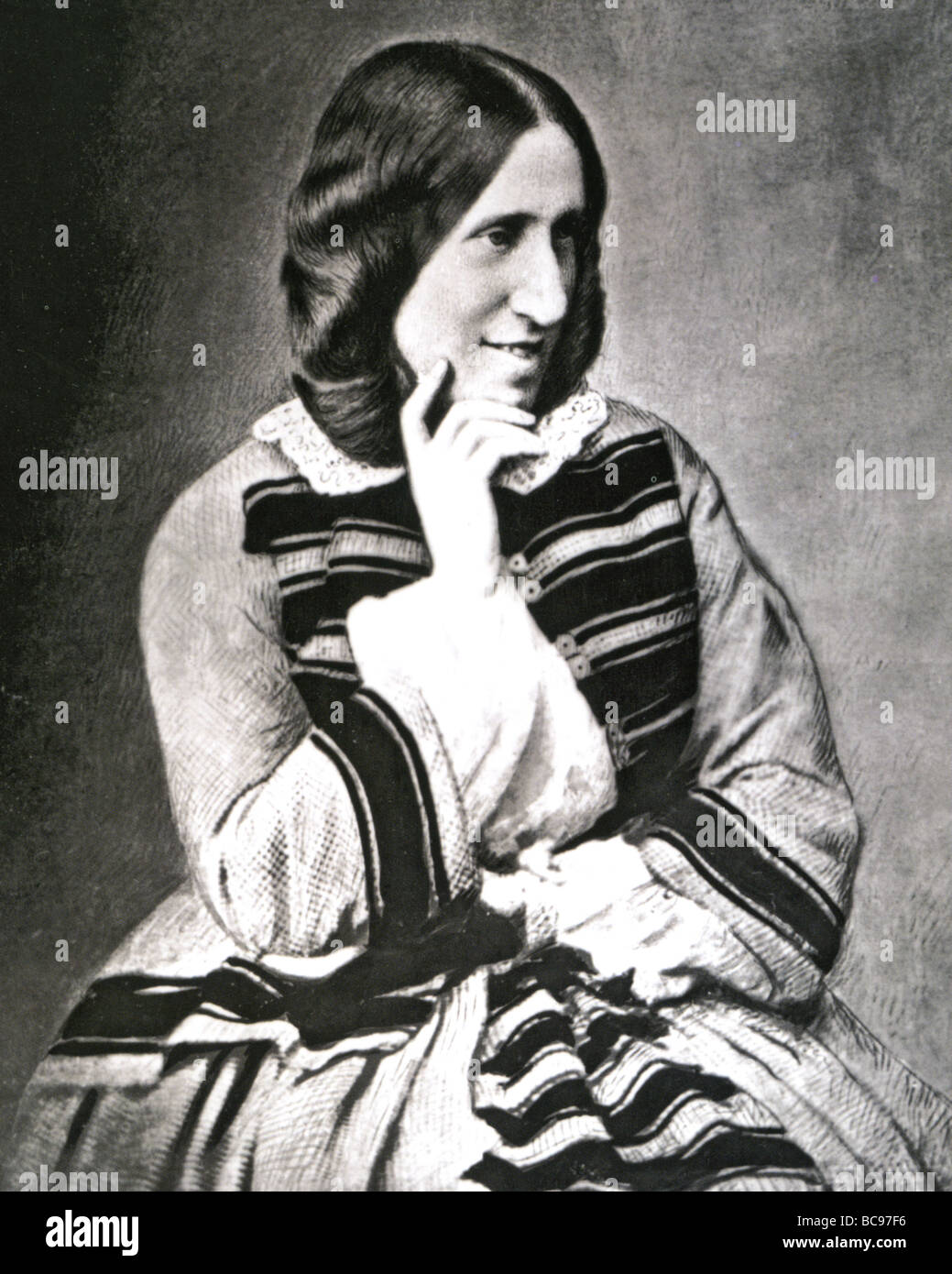 GEORGE ELLIOTT scrittore inglese 1819-1880 - pseudonimo di Mary Ann o Marian Adams Foto Stock