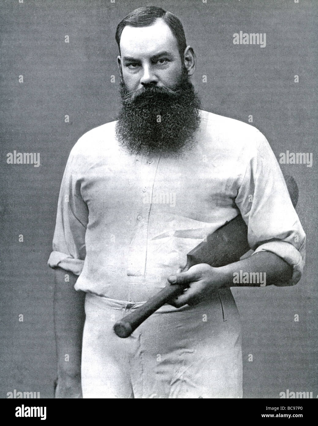 WG Grace cricketer inglese (1848 - 1915) Foto Stock