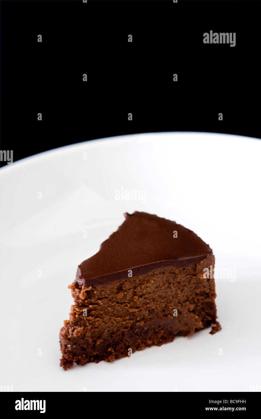 Cioccolato torta di formaggio Foto Stock