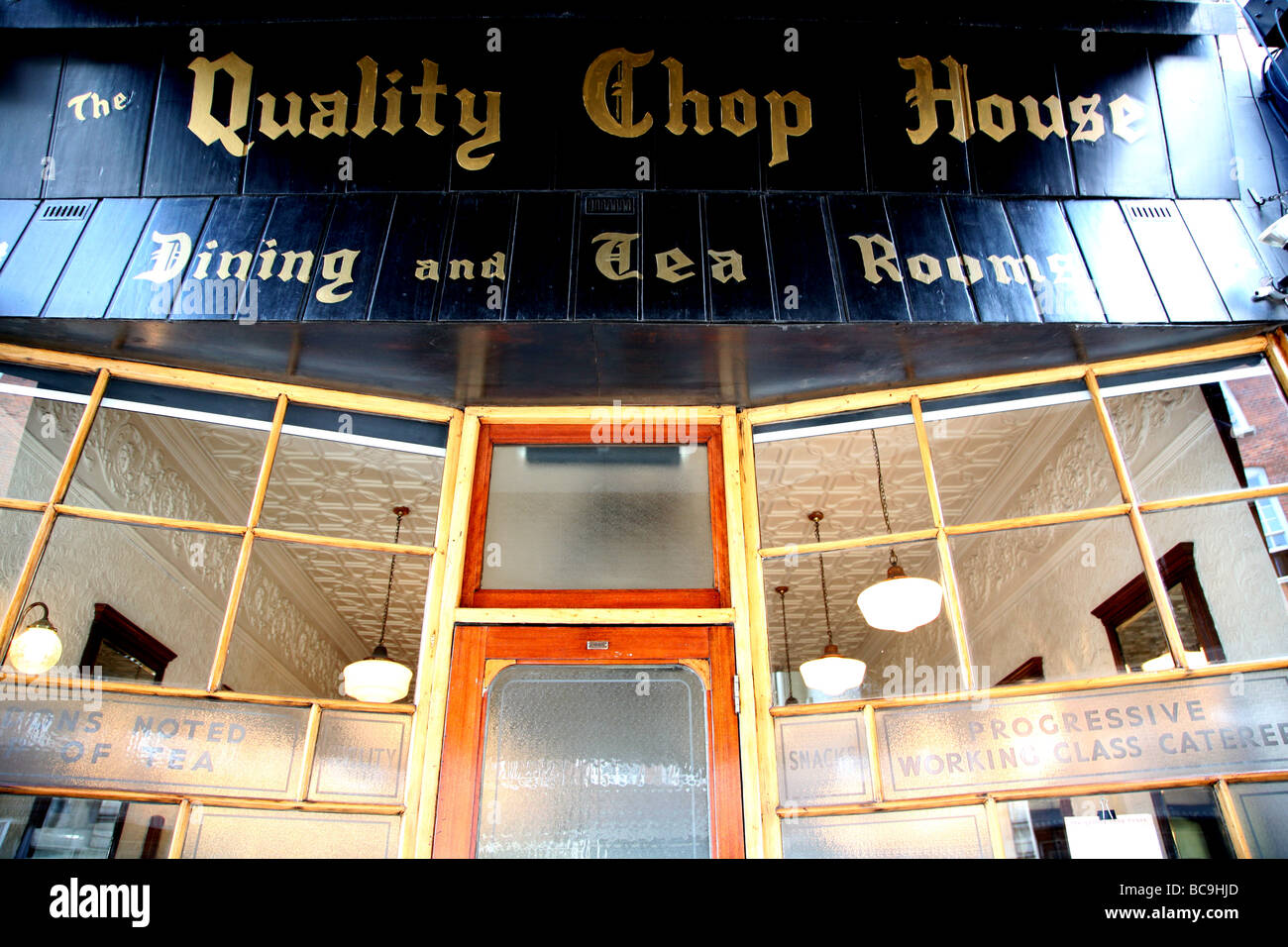 La qualità Chop House Restaurant, Farringdon Road, Londra Foto Stock