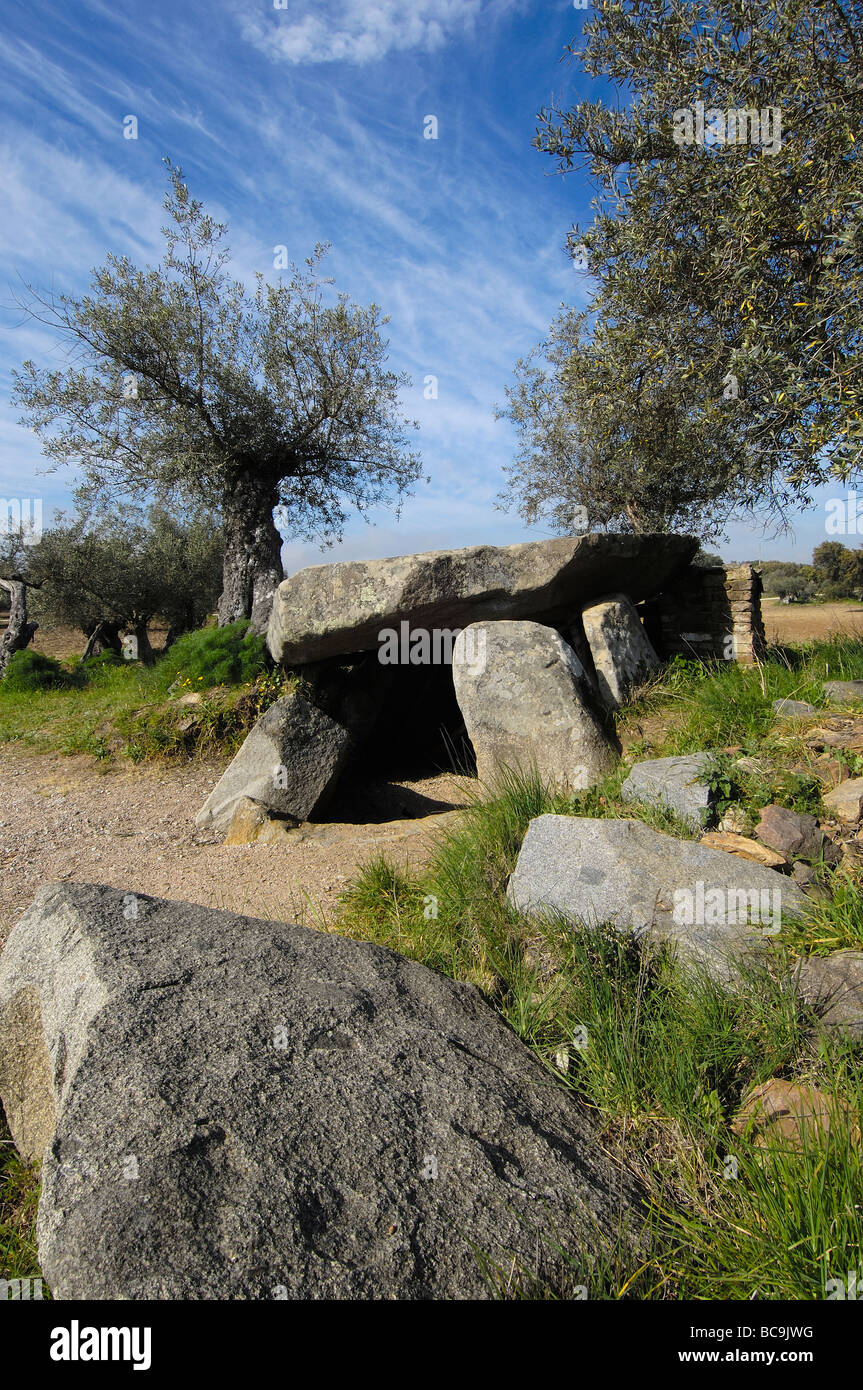 Anta do Olival Da Pega Dolmen vicino Monsaraz Alentejo Portogallo Foto Stock