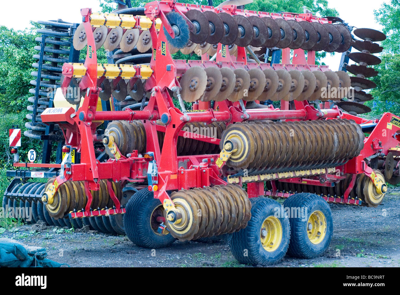 Macchine agricole - rulli a disco Foto Stock