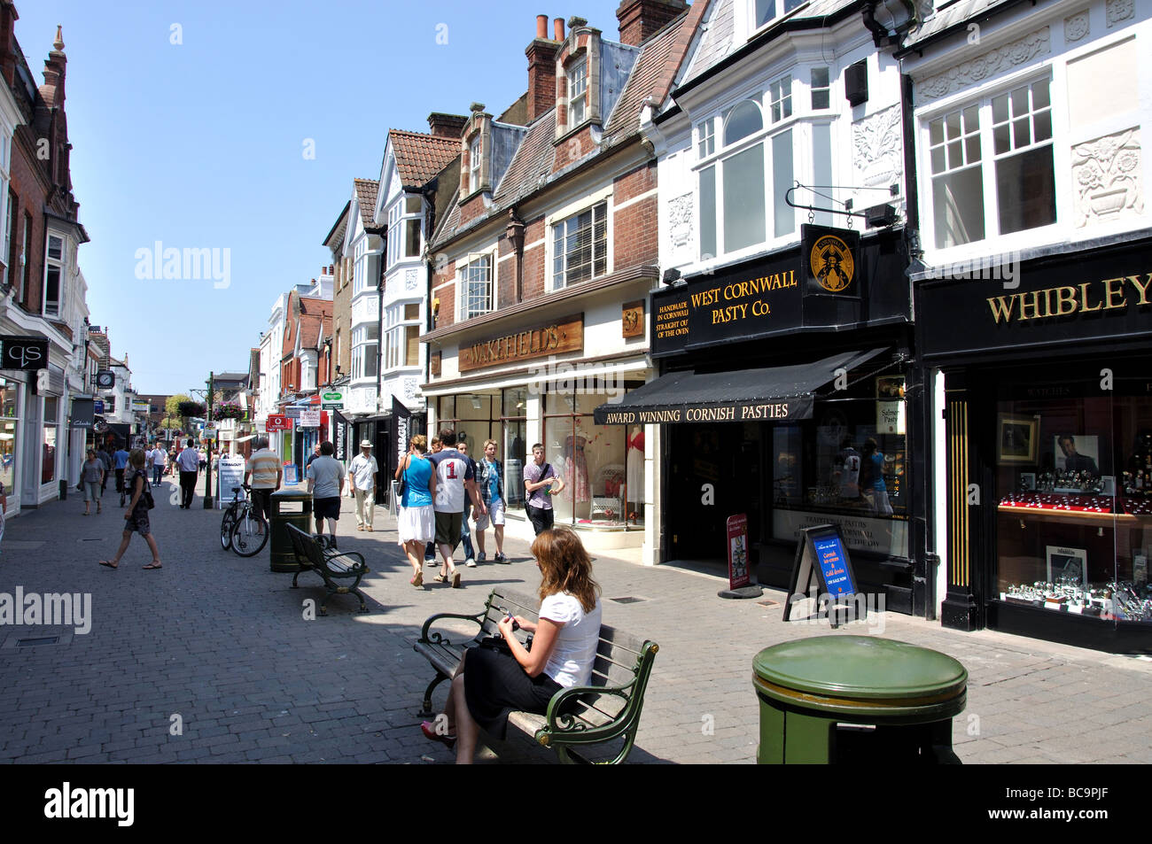 West Street, Horsham West Sussex, in Inghilterra, Regno Unito Foto Stock