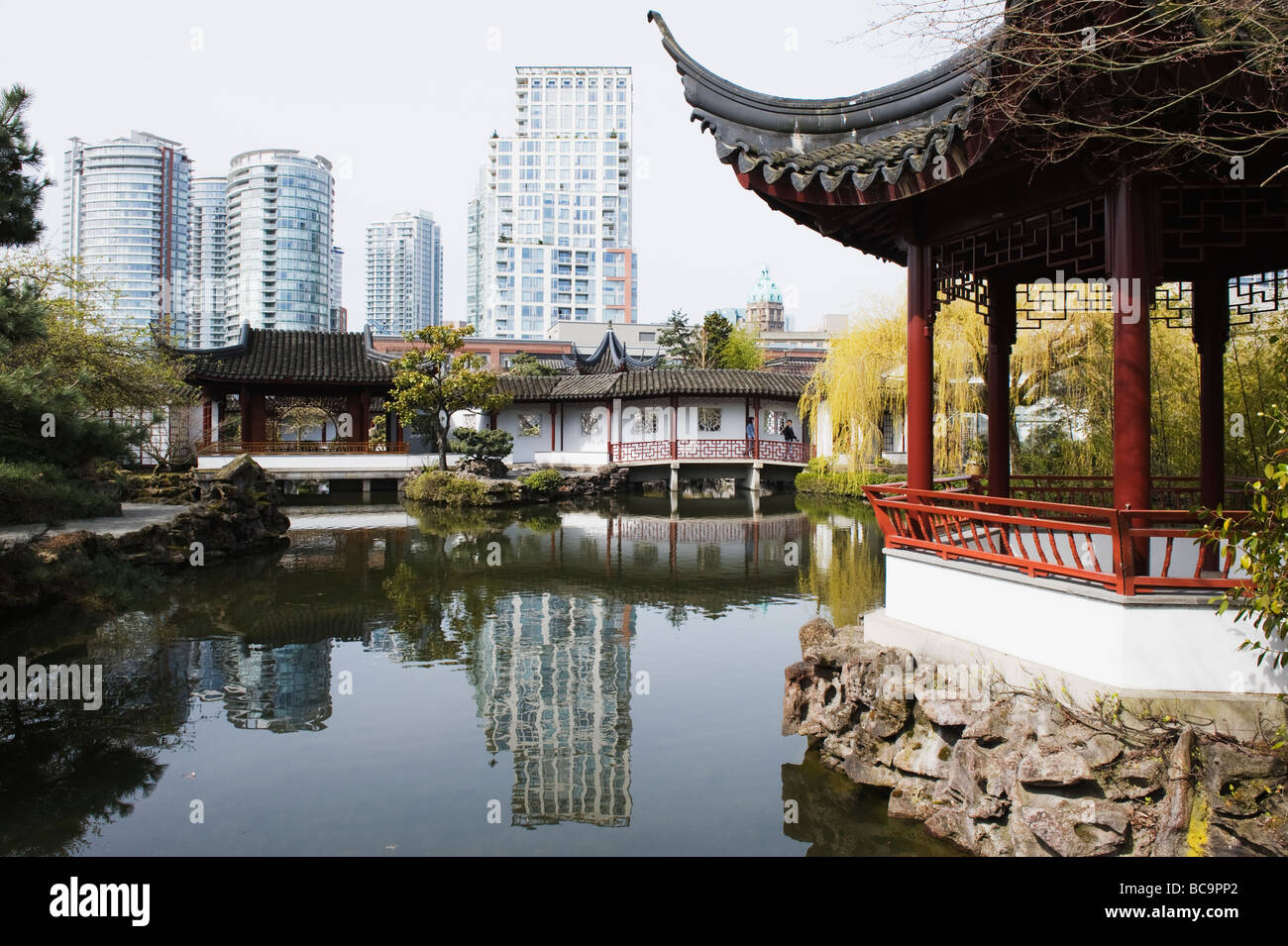 Dr Sun Yat Sen Park Chinatown Vancouver British Columbia Canada Foto Stock