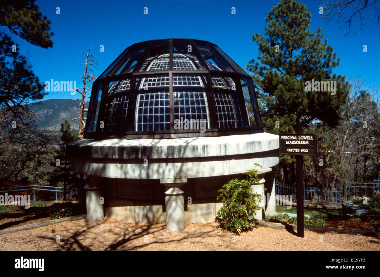 Percival Lowell Mausoleo su Marte Hill l'Osservatorio Lowell Flagstaff in Arizona USA Foto Stock