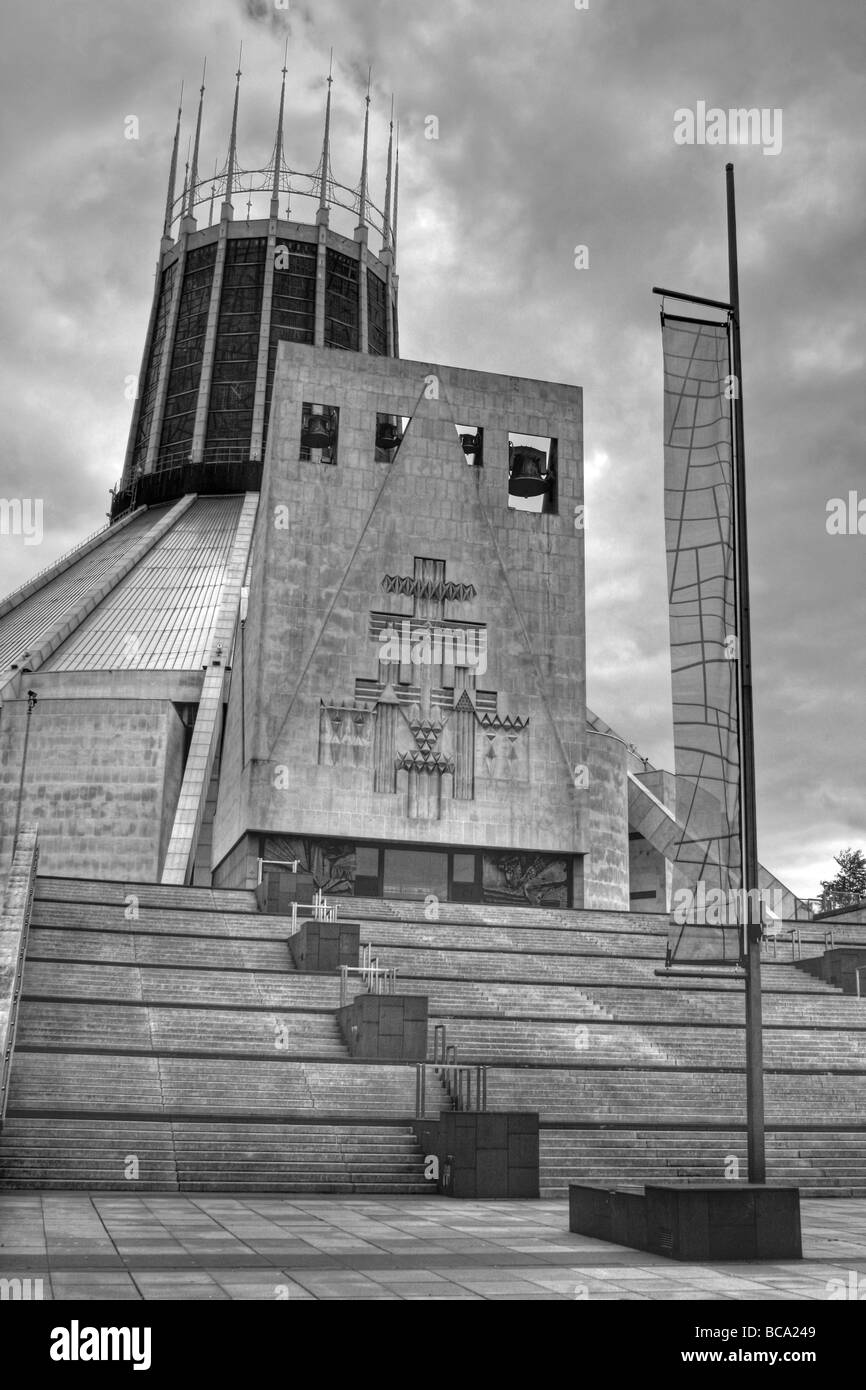 HDR del Liverpool Cattedrale Metropolitana di Cristo Re, Merseyside, Regno Unito Foto Stock