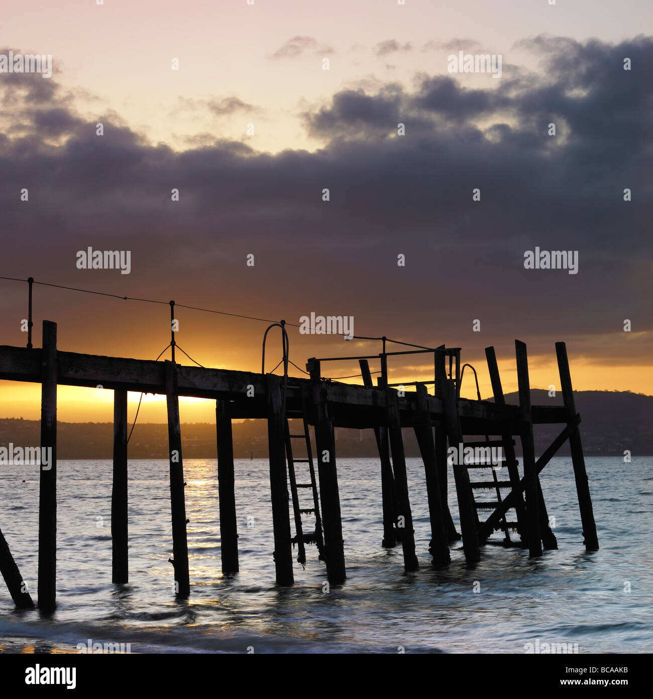 Pier a Holywood contea di Down Irlanda del Nord Foto Stock