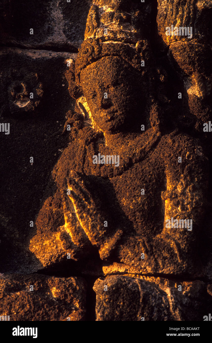 Il Borobudur indonesia Foto Stock