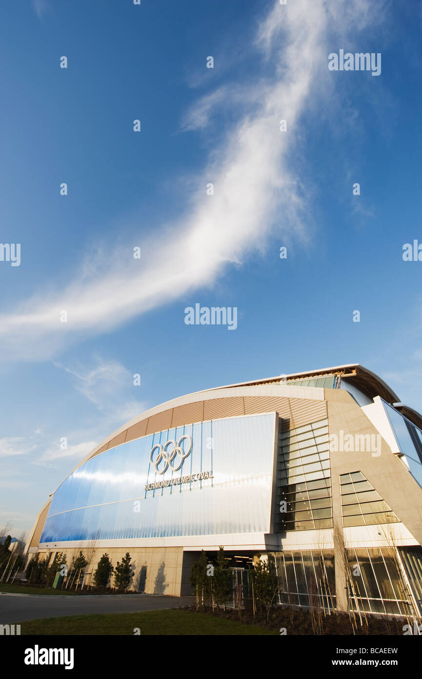 Richmond velocità ovale pattinaggio sul ghiaccio Venue olimpiche Richmond Vancouver British Columbia Canada Foto Stock