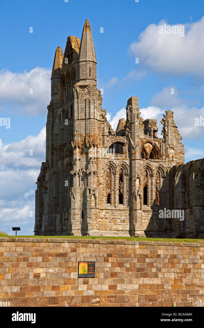 Abbazia di Whitby Foto Stock