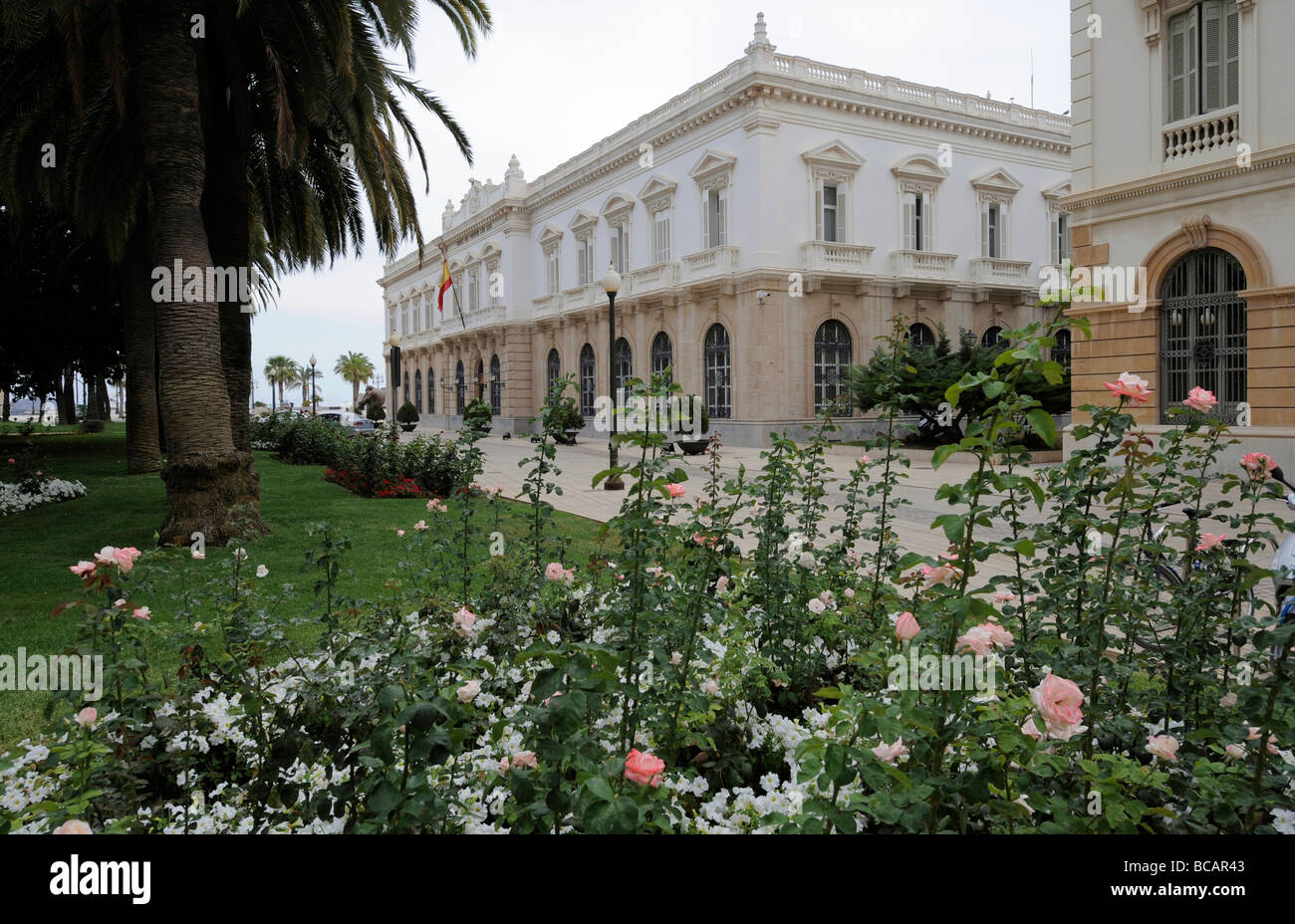 Cartagena governo locale edifici e giardini, Spagna Foto Stock