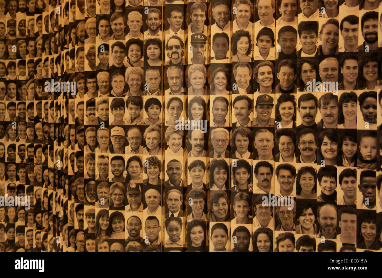 Bandiera degli Stati Uniti presso il Museo di immigrazione su Ellis Island, New York Foto Stock