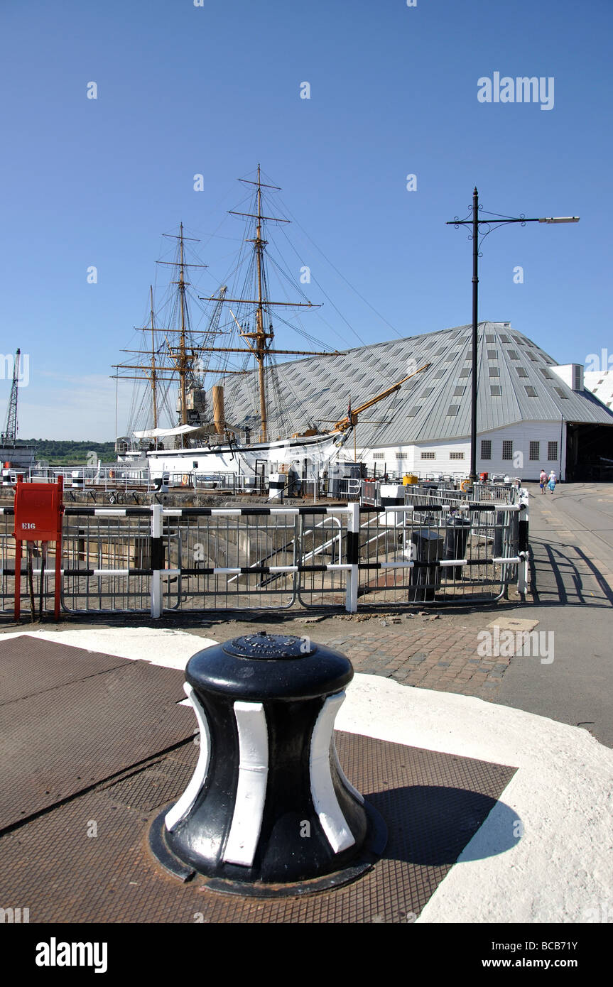 HMS Gannett, Chatham Historic Dockyard, Chatham, Kent, England, Regno Unito Foto Stock