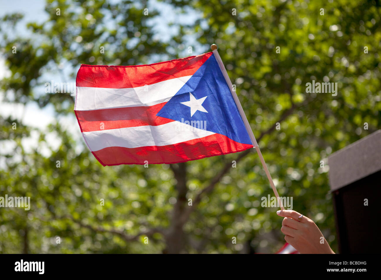 Il Puerto Rican bandiera Foto Stock