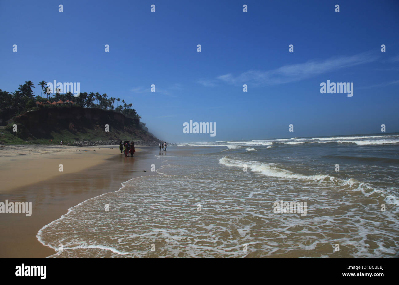 Varkala Beach Kerala india Foto Stock