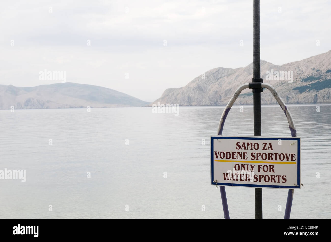 sito di sport acquatici sul mare Foto Stock