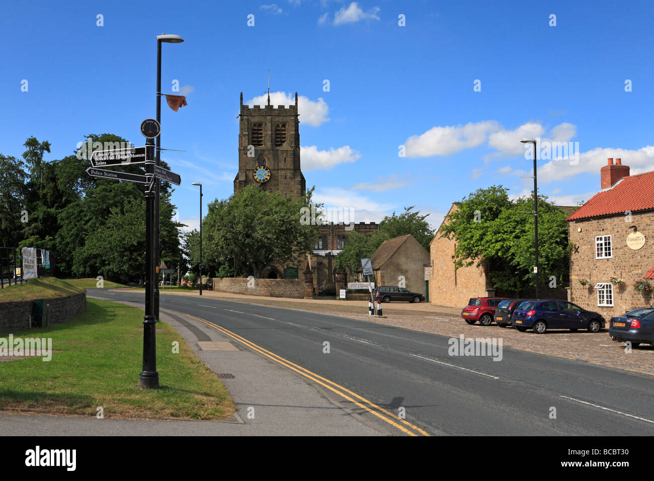 Di san Gregorio Chiesa, Bedale, North Yorkshire, Inghilterra, Regno Unito. Foto Stock