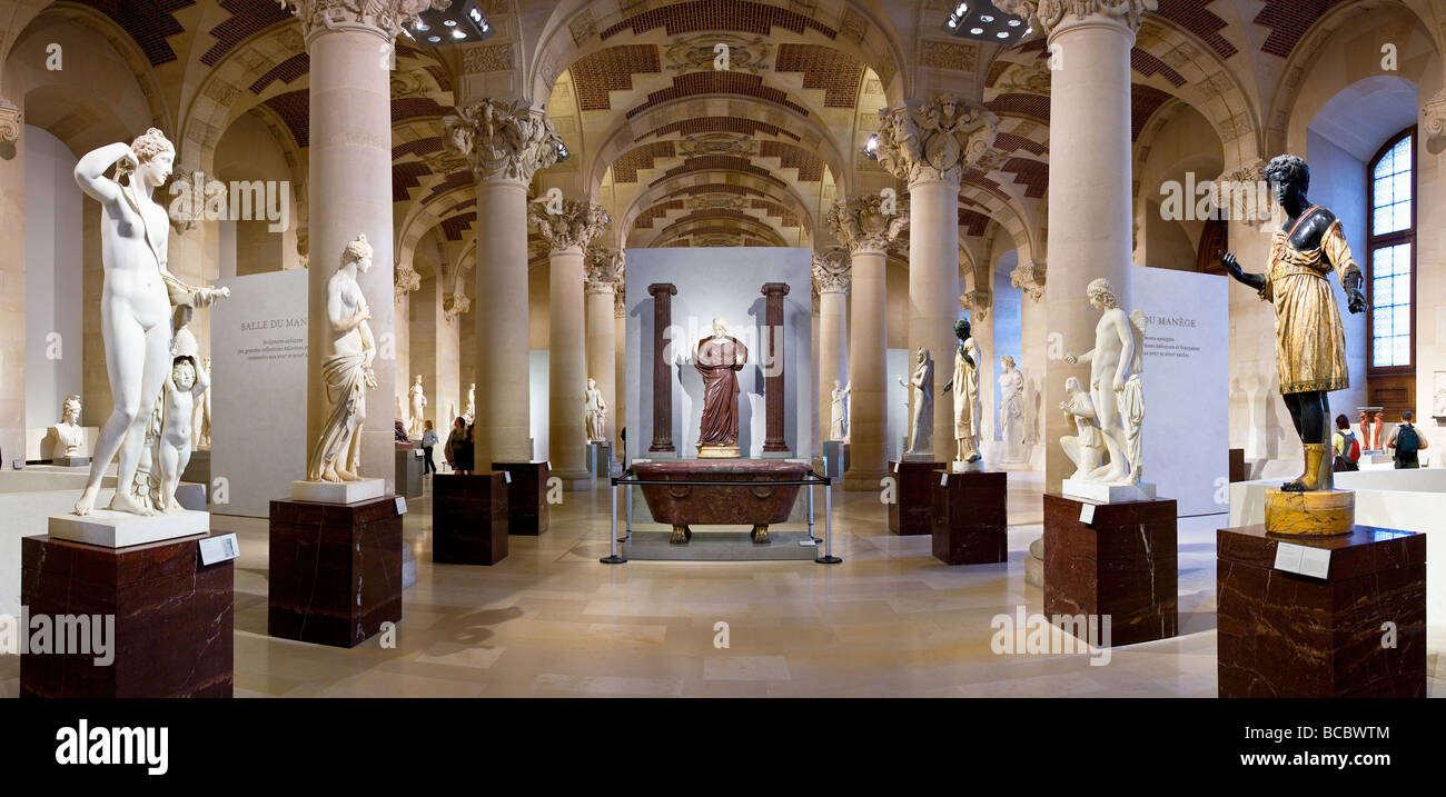 Francia, Parigi, Museo del Louvre, salle du Manege (ex maneggio) per la mostra Arte Antica Foto Stock