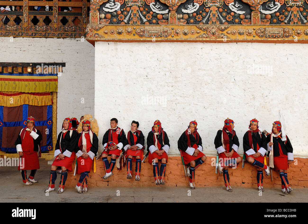 Il Bhutan, Ngawang Namgyal è del Bhutan più grande sovrano che ha unificato il paese nel 1630s, Foto Stock