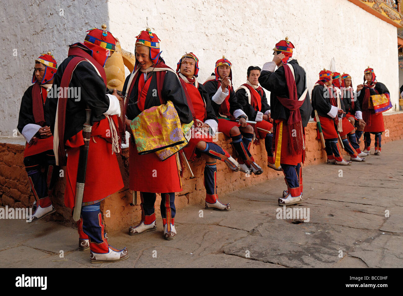 Il Bhutan, Ngawang Namgyal è del Bhutan più grande sovrano che ha unificato il paese nel 1630s, Foto Stock