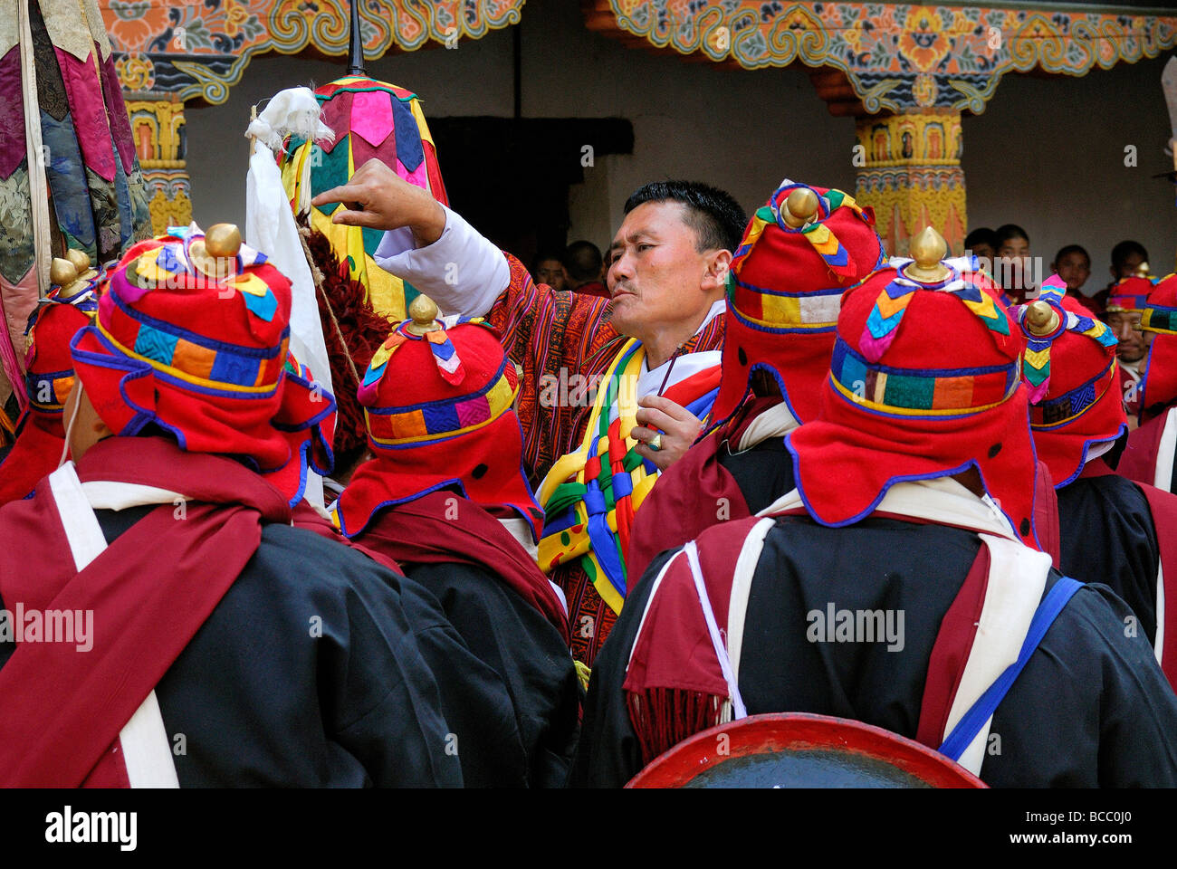 Il Bhutan, Ngawang Namgyal è del Bhutan più grande sovrano che ha unificato il paese nel 1630s, Foto Stock